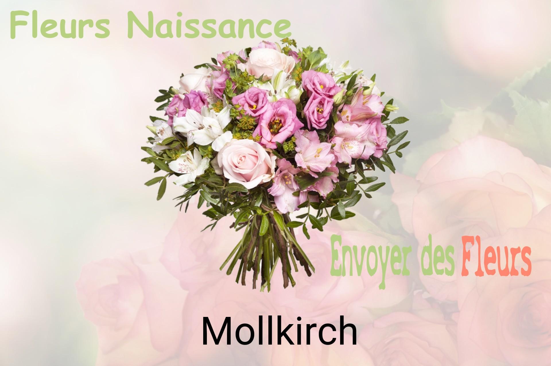 Bouquet de fleurs de naissance livré à Mollkirch