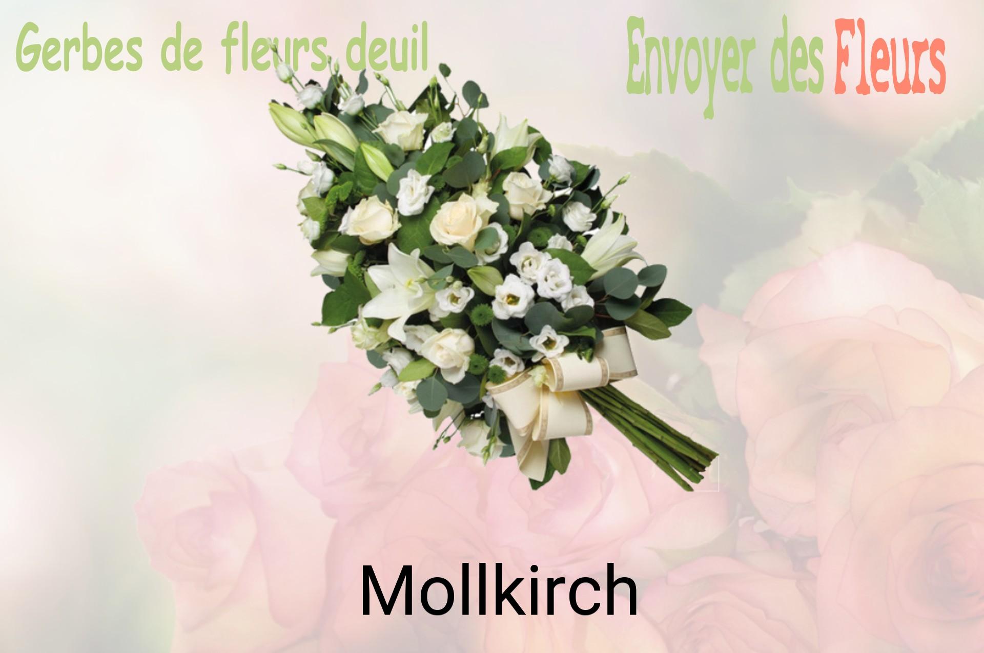 Gerbe de fleurs de deuil livrée à Mollkirch